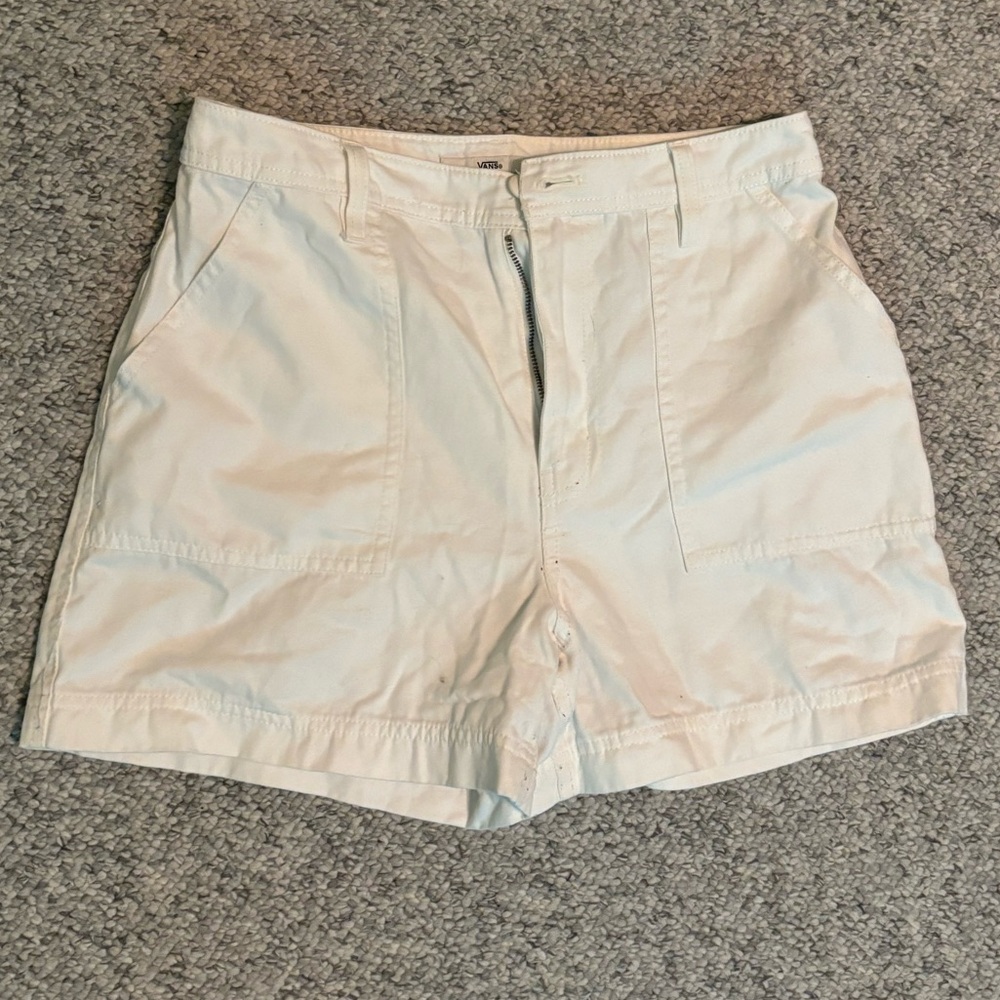 White Vans Cargo Shorts